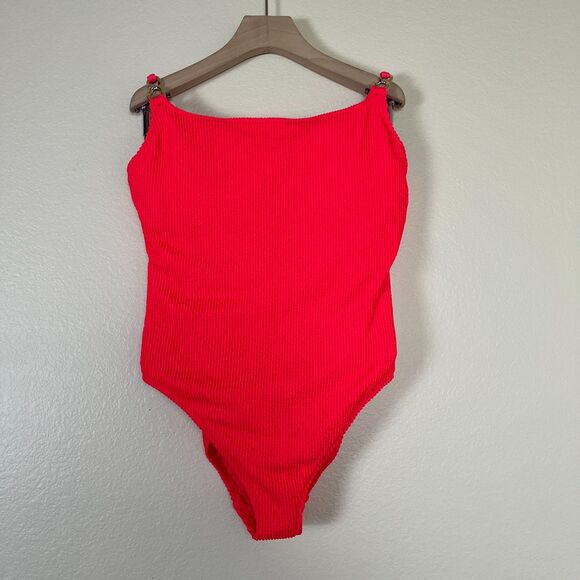 Lilly Pulitzer Women Size 14 Alizee Mizner Red One Piece Swimsuit Beach Vacation - Picture 11 of 12